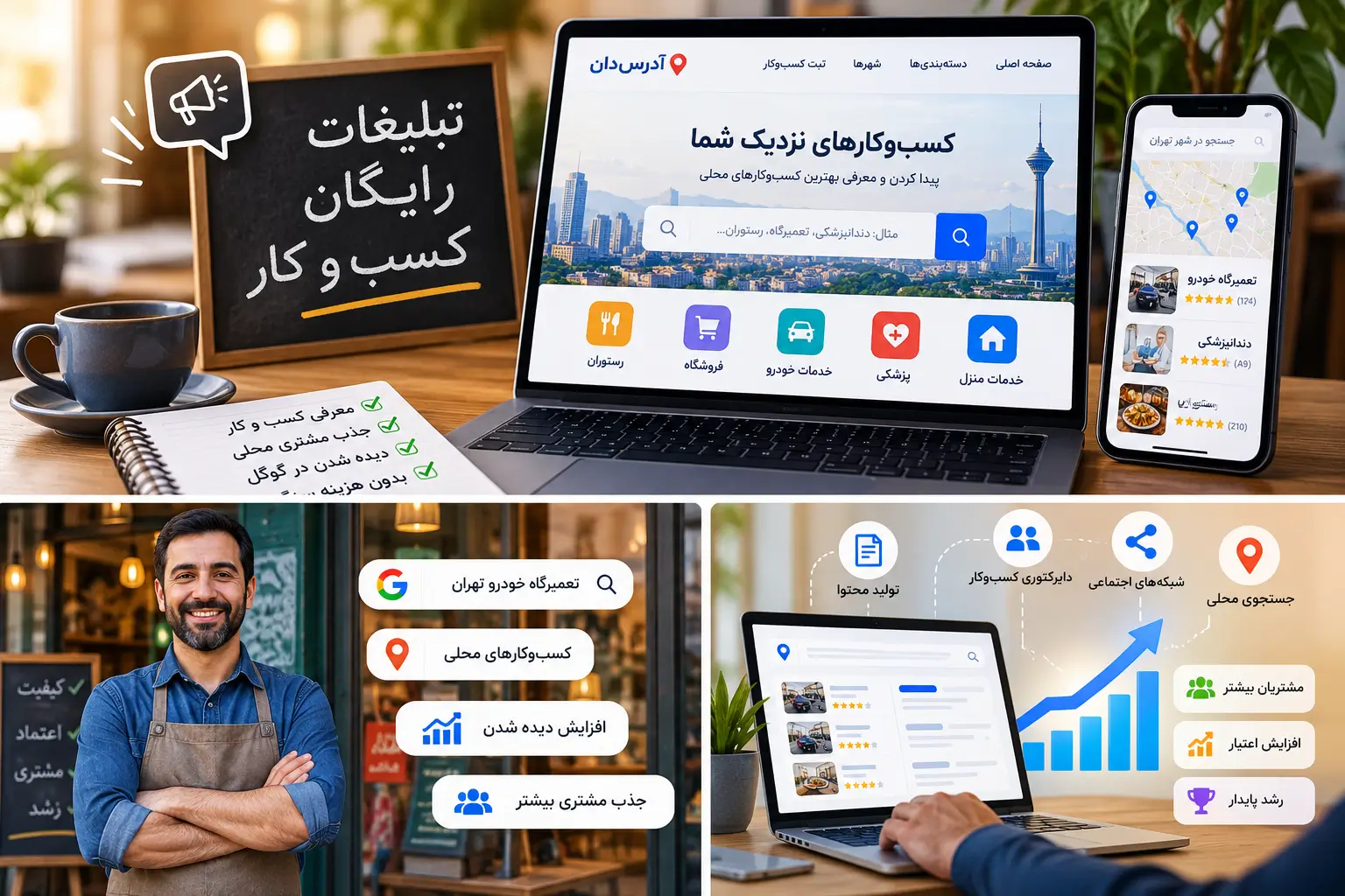 چگونه بدون هزینه زیاد کسبوکار خود را در اینترنت تبلیغ کنیم؟ 1 2